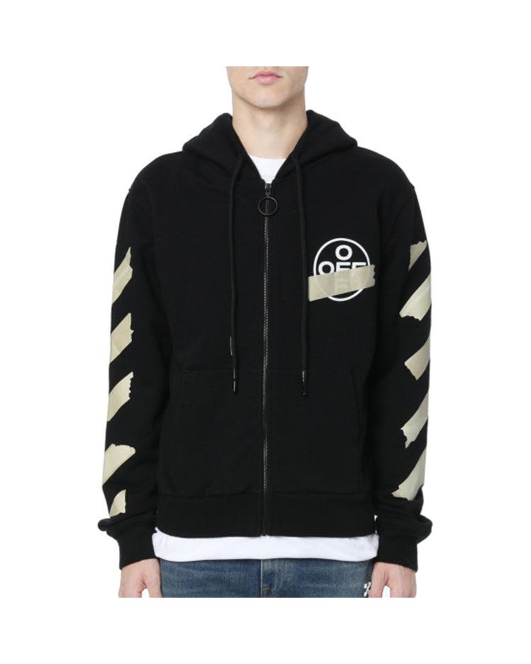 Off-White c/o Virgil Abloh Black Rubber Strap Arrow Printing Classic for men