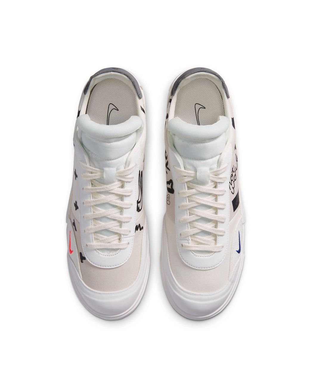 Nike White Drop Type Qs 'Scribbles' for men