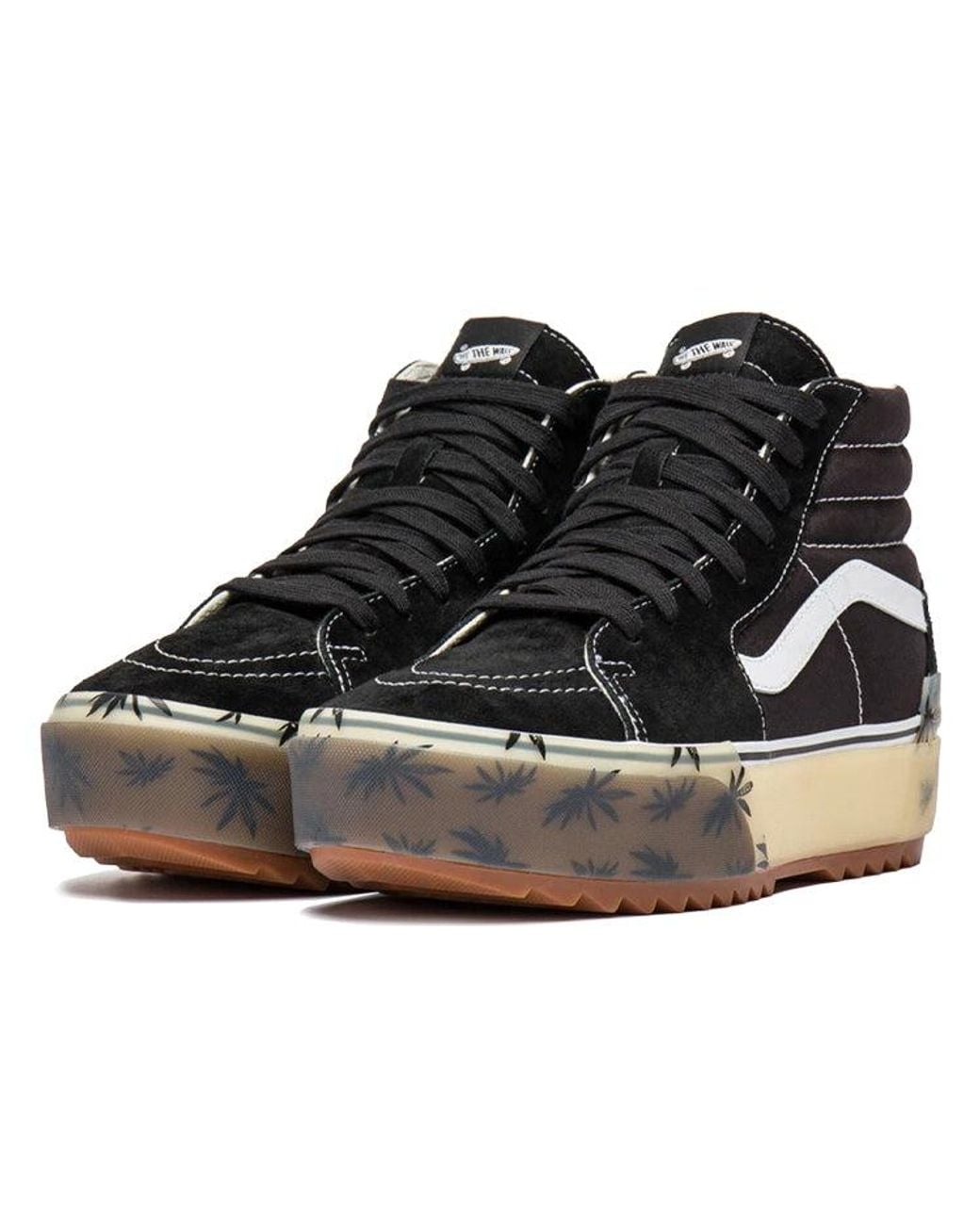 Vans Black Sk8-Hi Stacked Lx 'Palm' for men