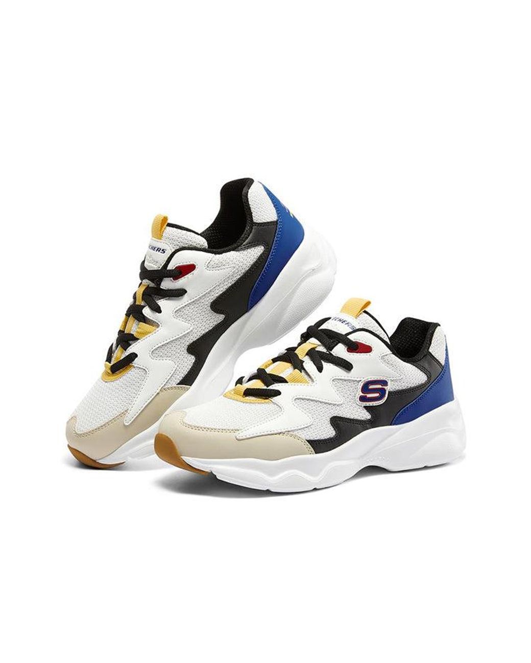 Skechers Blue (Wmns) D Lites Airy Low-Top Running Shoes