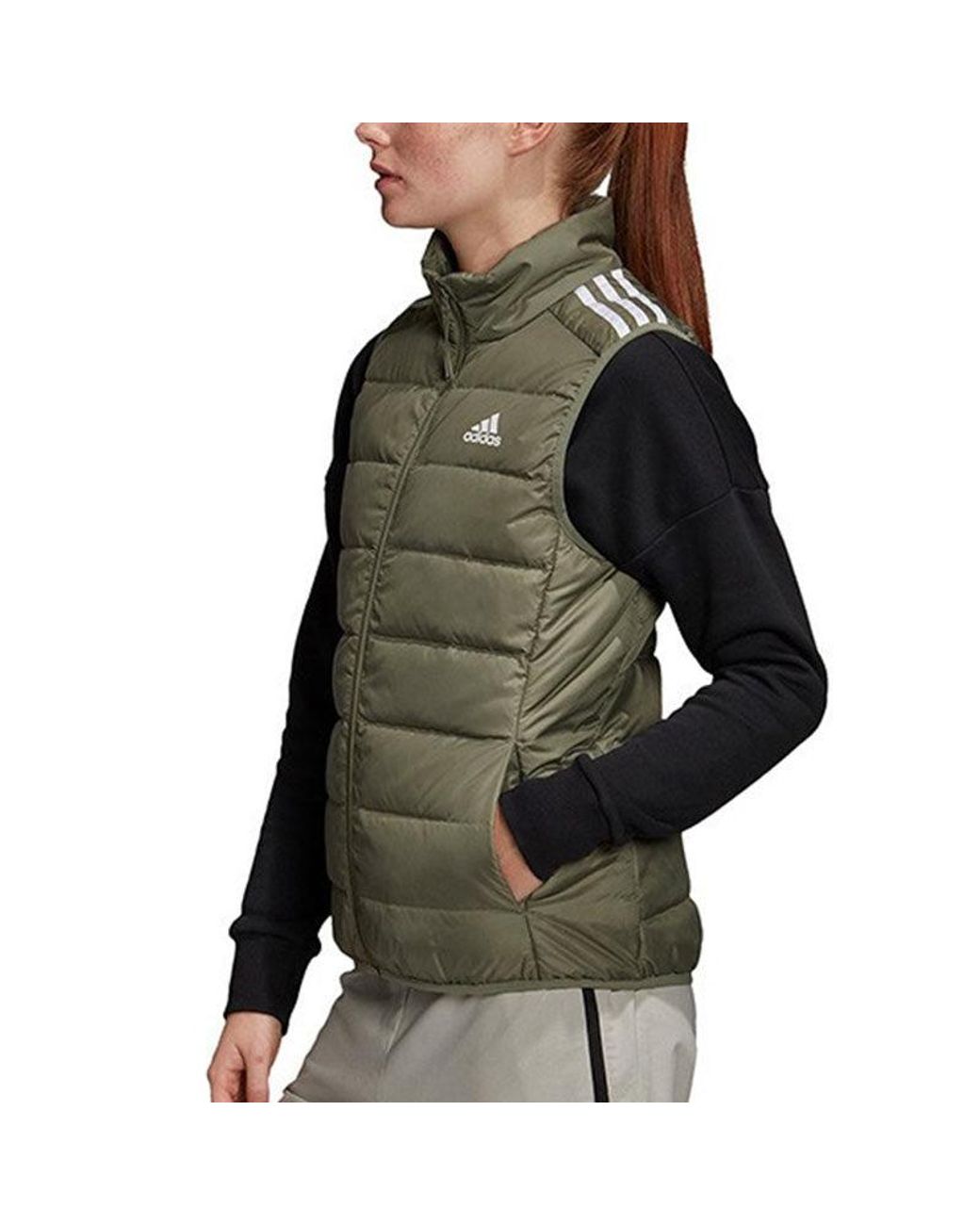 Adidas Green (Wmns) Essentials Sleeveless Jacket