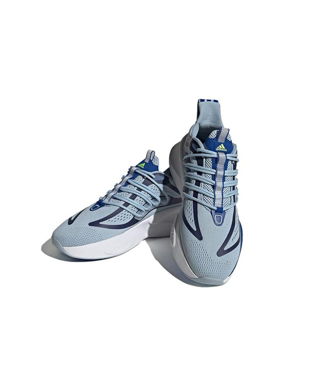 Adidas Blue Alphaboost V1 'Wonder Lucid Lemon' for men