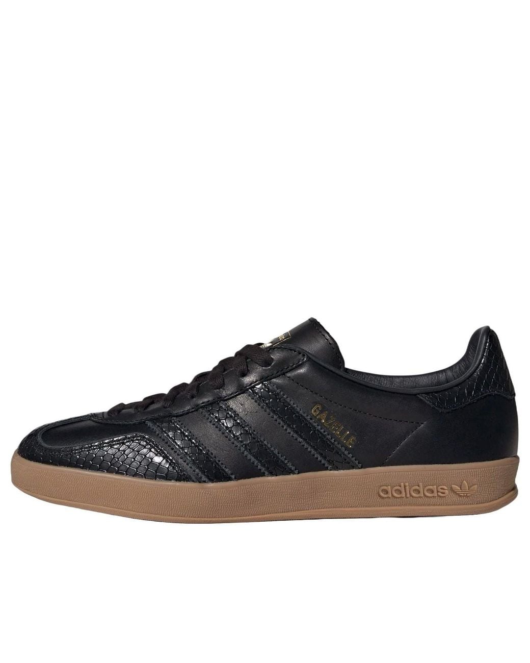 Adidas Black Gazelle Indoor 'Core Snakeskin' for men