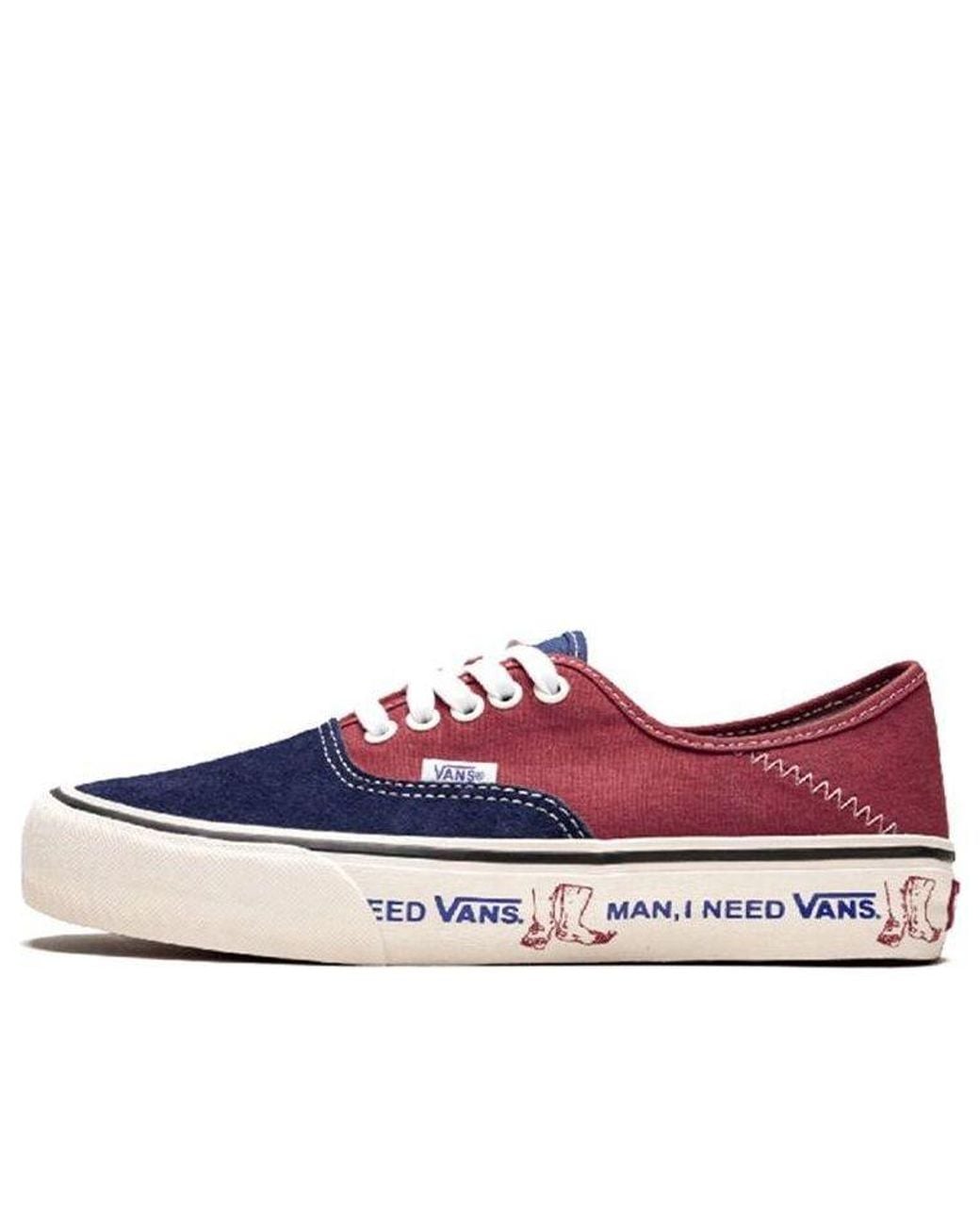 Vans Red Authentic Sf I Need for men