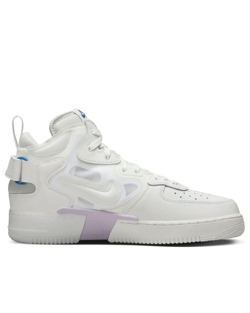 Nike White Air Force 1 Mid React 'Summit' for men