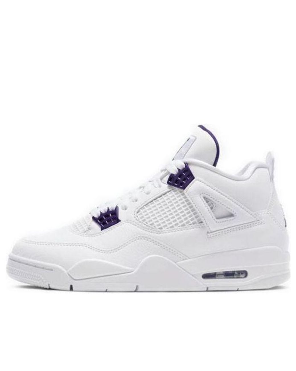 Nike White 4 Retro Metallic' for men