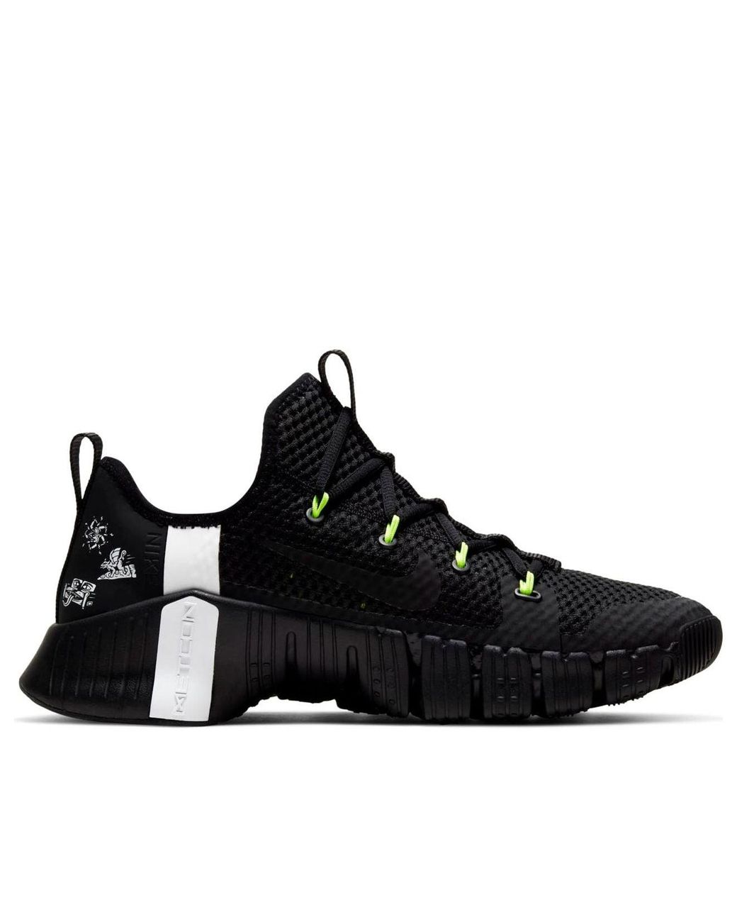Nike Black Free Metcon 3 Volt' for men