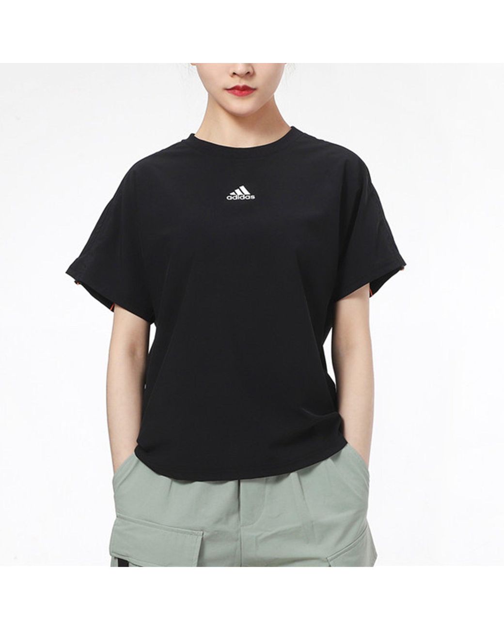 Adidas Black (Wmns) Tech Woven T-Shirt