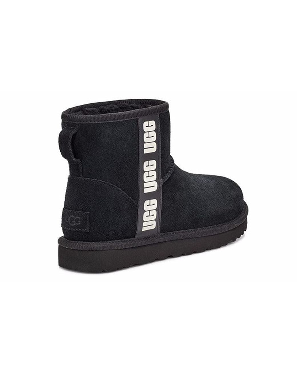 Ugg Black (Wmns) Mini Side Logo
