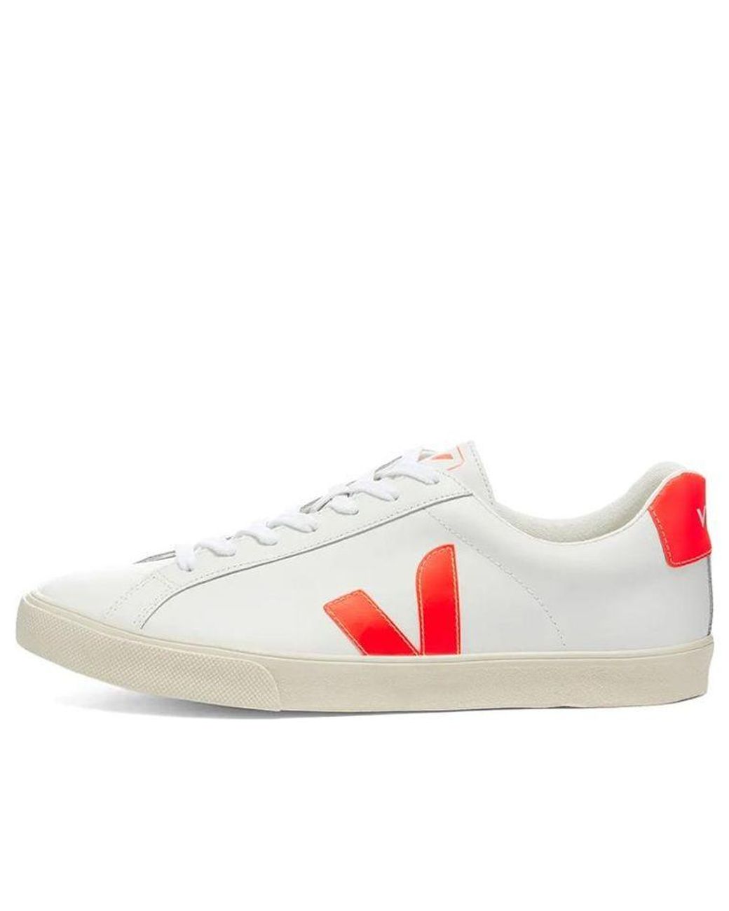 Veja White Esplar Lace-Up Flou'