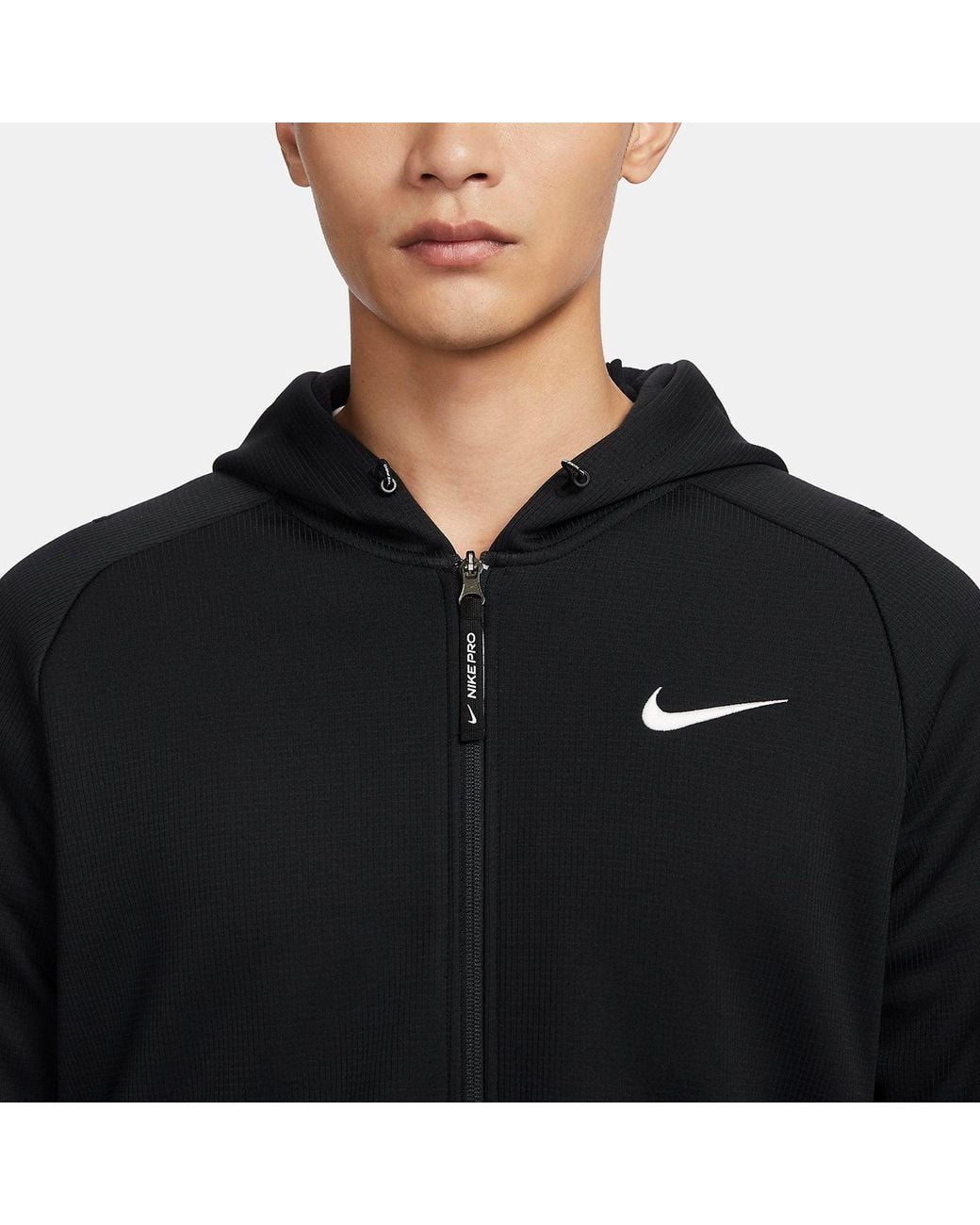 nike pro knit full zip top
