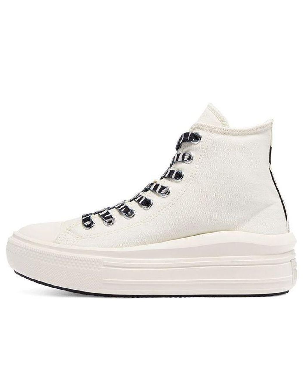 Converse White (Wmns) Chuck Taylor All Star Move High 'Archive Print Egret'