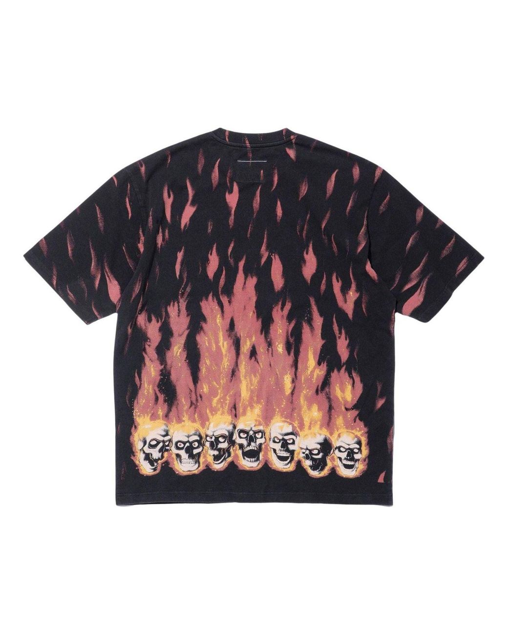 Supreme Black X Mm6 Maison Margiela Liquid Oversized T-Shirt for men