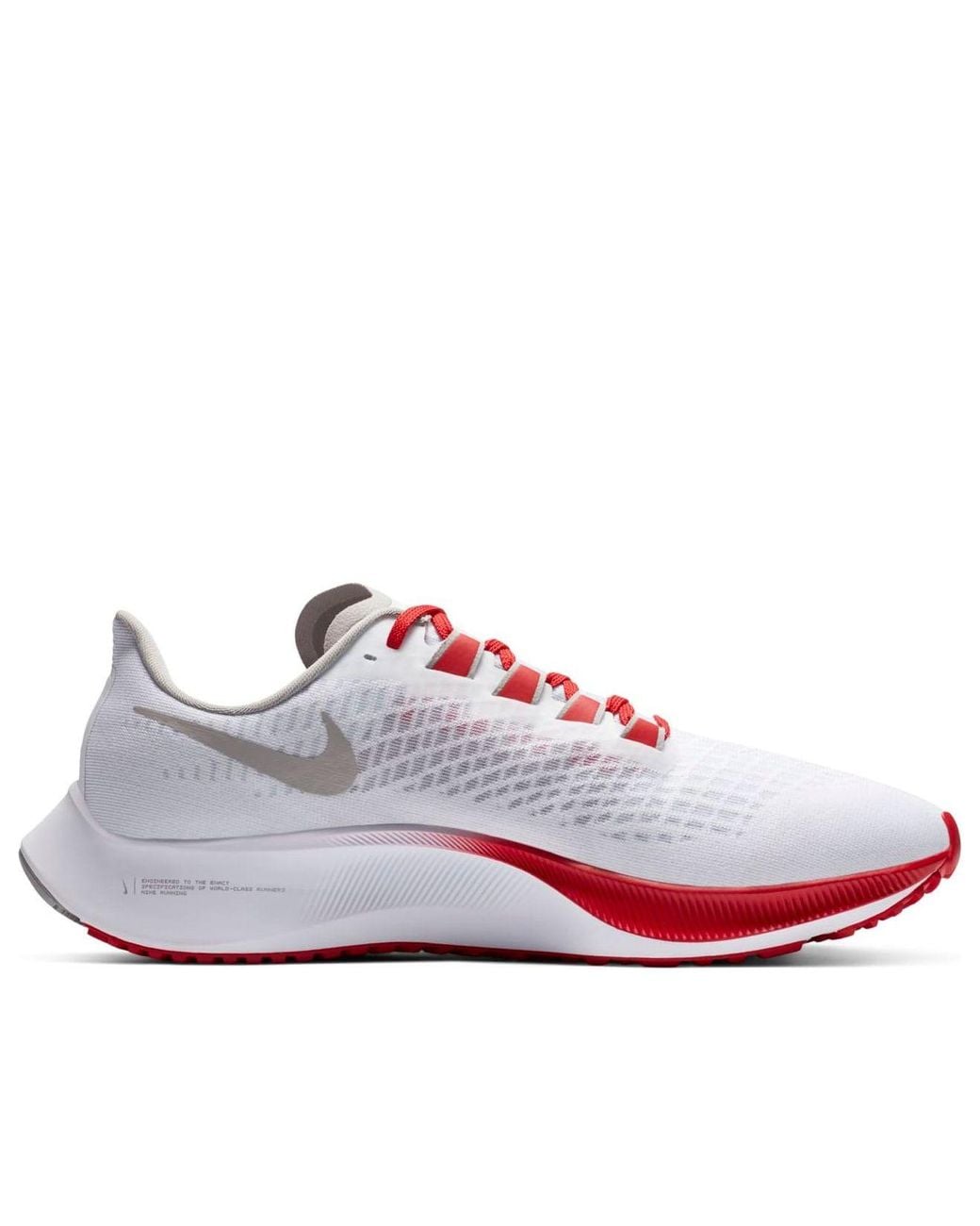 Nike White Air Zoom Pegasus 37 'Ohio State' for men