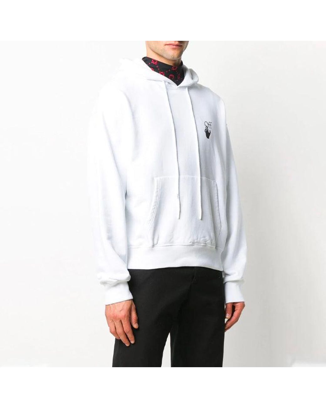 Off-White c/o Virgil Abloh White Pullovers Long Sleeve Cotton Logo Sweatshirt for men