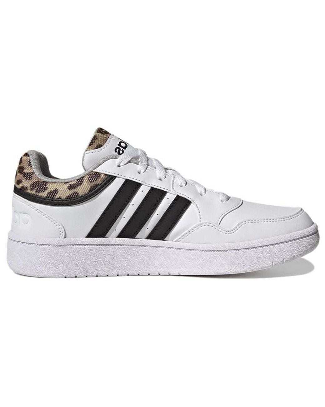 Adidas White (Wmns) Hoops 3.0 'Leopard'