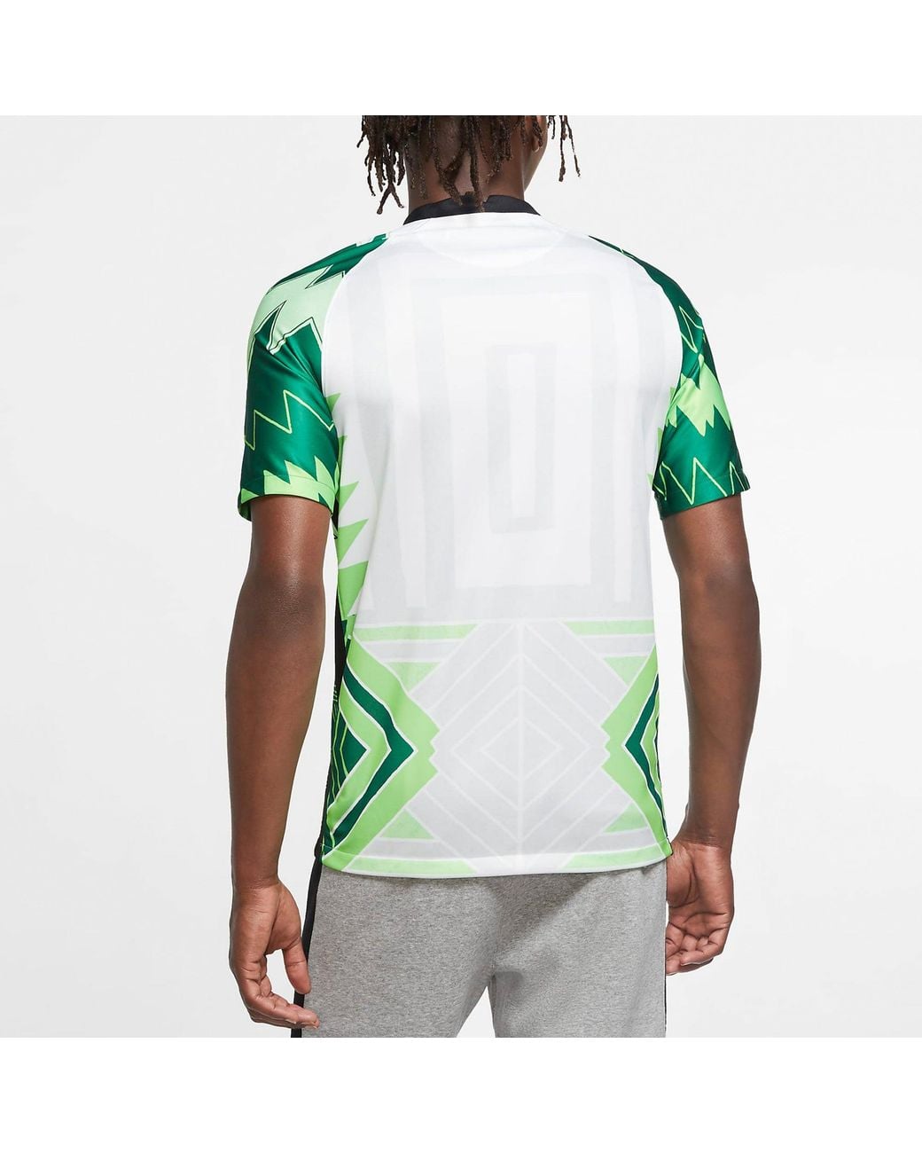 Nike Green Nigeria 20/21 Fan Edition Home Jersey for men