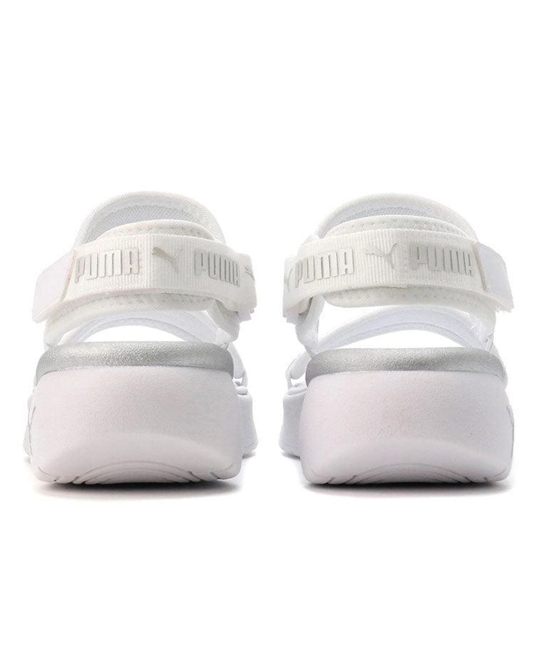 PUMA White (Wmns) Sportie Sandal Metallic'
