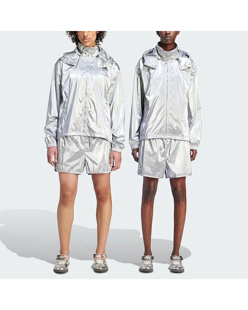 Adidas White X Wales Bonner Short Asia Sizing Metallic' for men