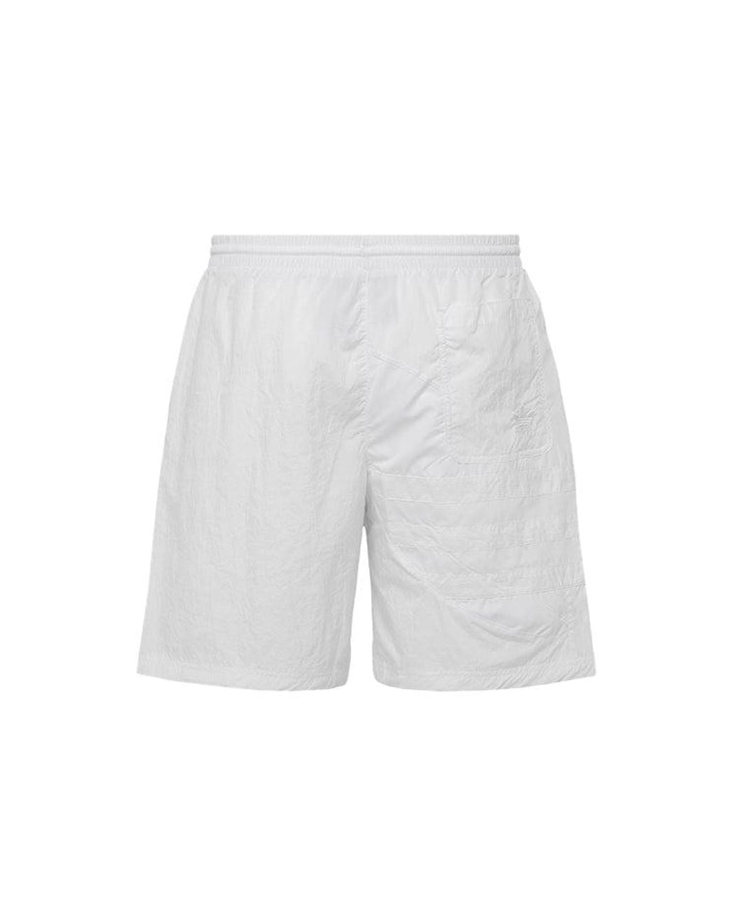 Adidas White Originals Bg Trefoil Ts Large Logo Sports Shorts for men