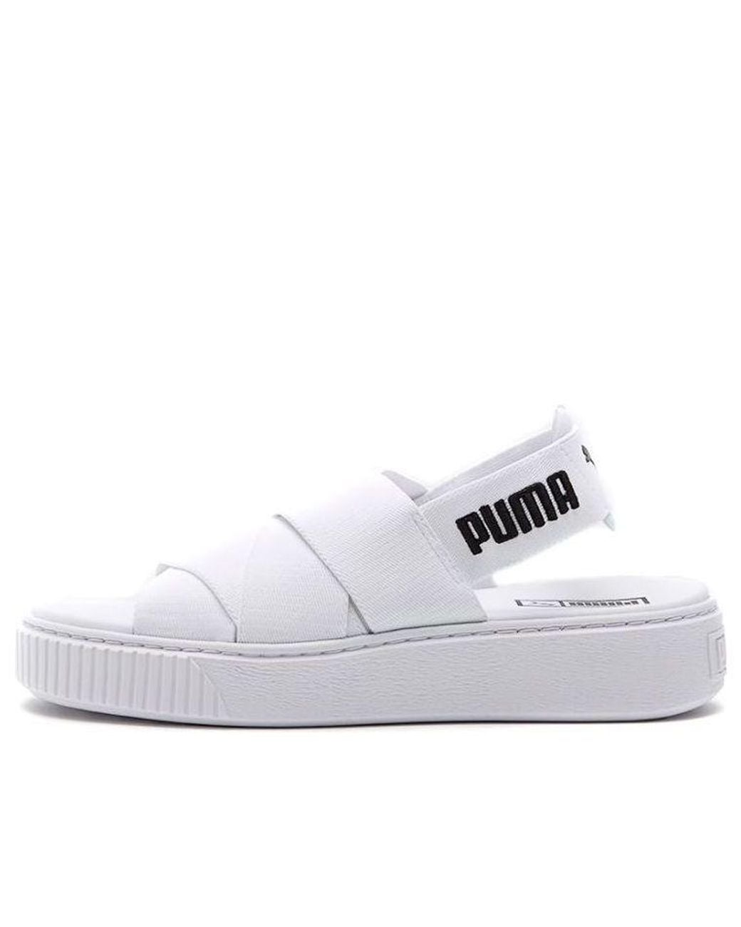 PUMA White (Wmns) Platform Trace Sports Sandals