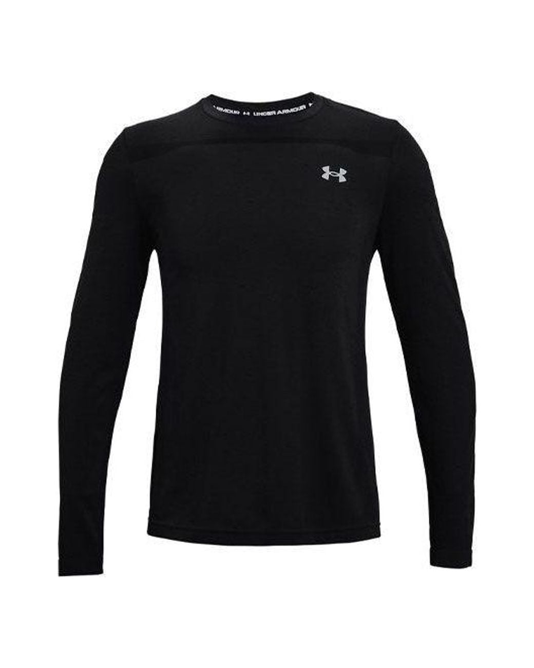 Under Armour Black Seamless Long Sleeve T-Shirt for men
