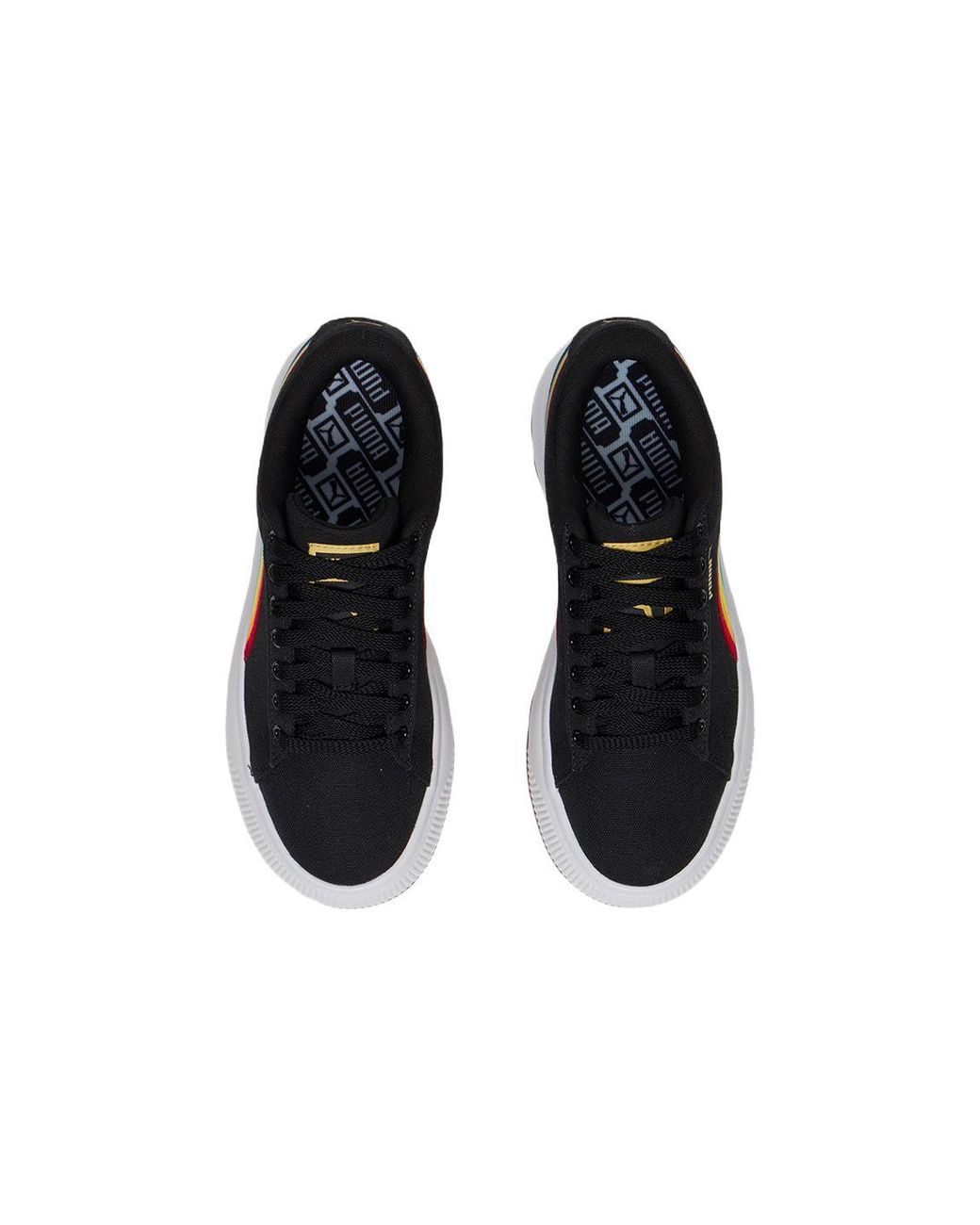 PUMA Blue (Wmns) Suede Mayu Prism Low Tops Thick Sole Skateboarding Shoes