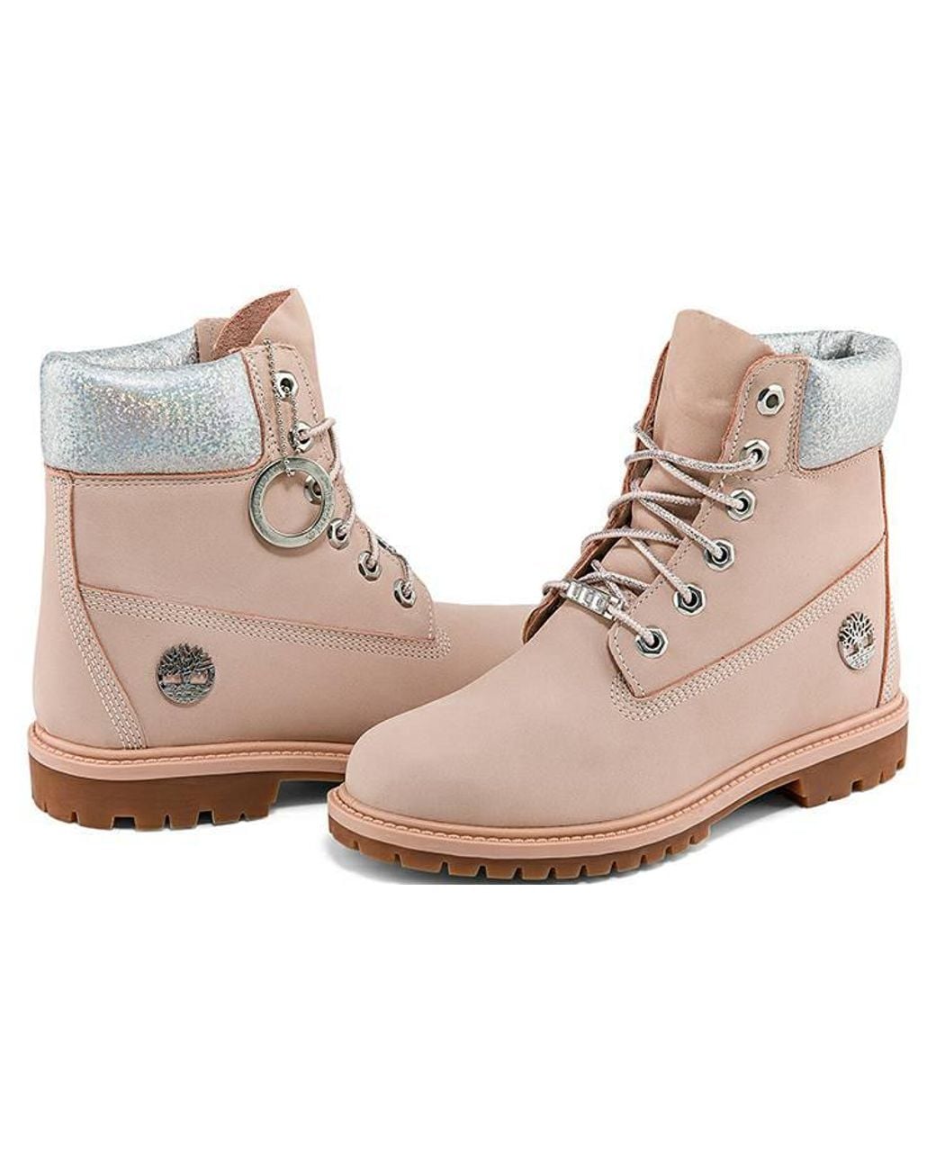Timberland Brown (Wmns) Heritage Inch Waterproof Boots 'Light Nubuck'