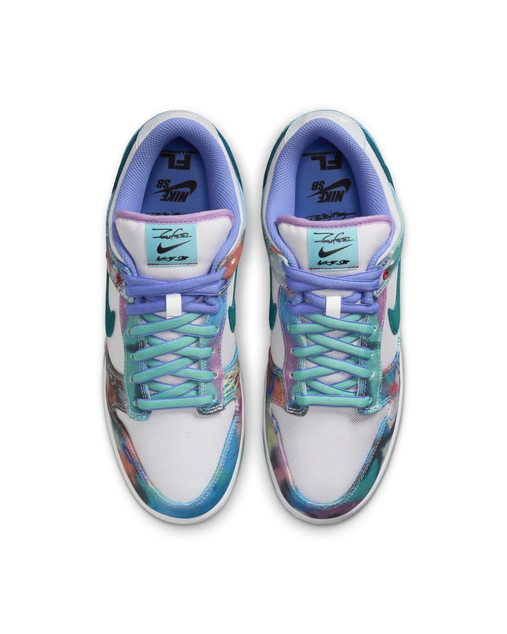 Nike Blue X Futura Laboratories Sb Dunk Low 'Bleached Aqua' for men