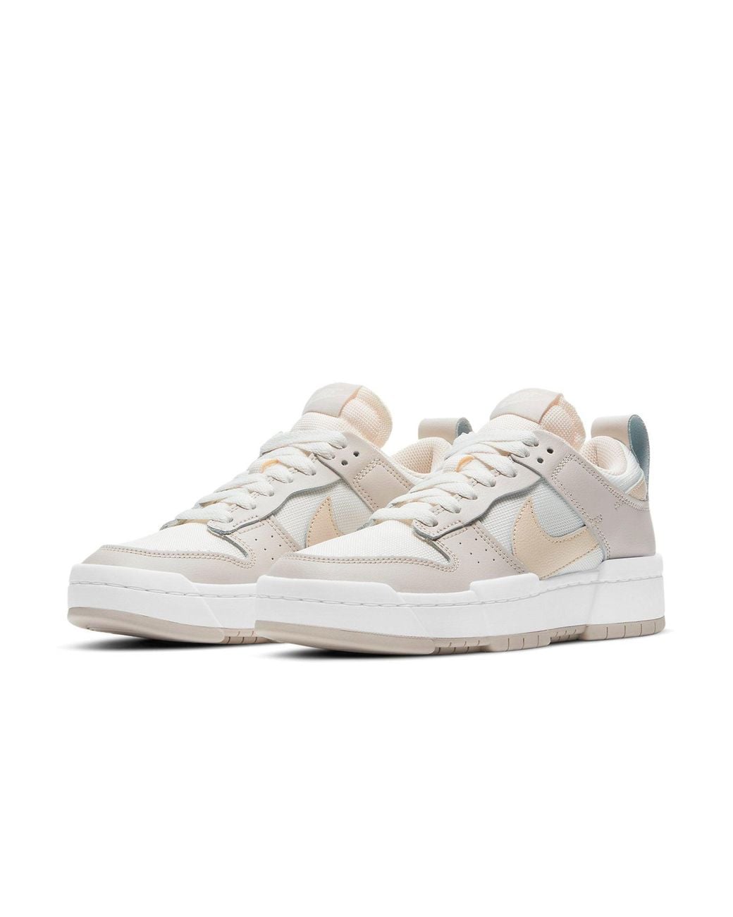 Nike White Dunk Low Disrupt