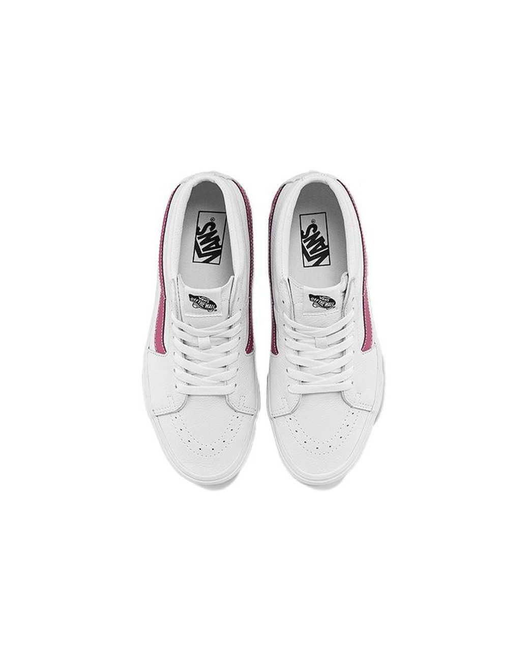 Vans White Sk8-Mid Mid-Top Sneakers