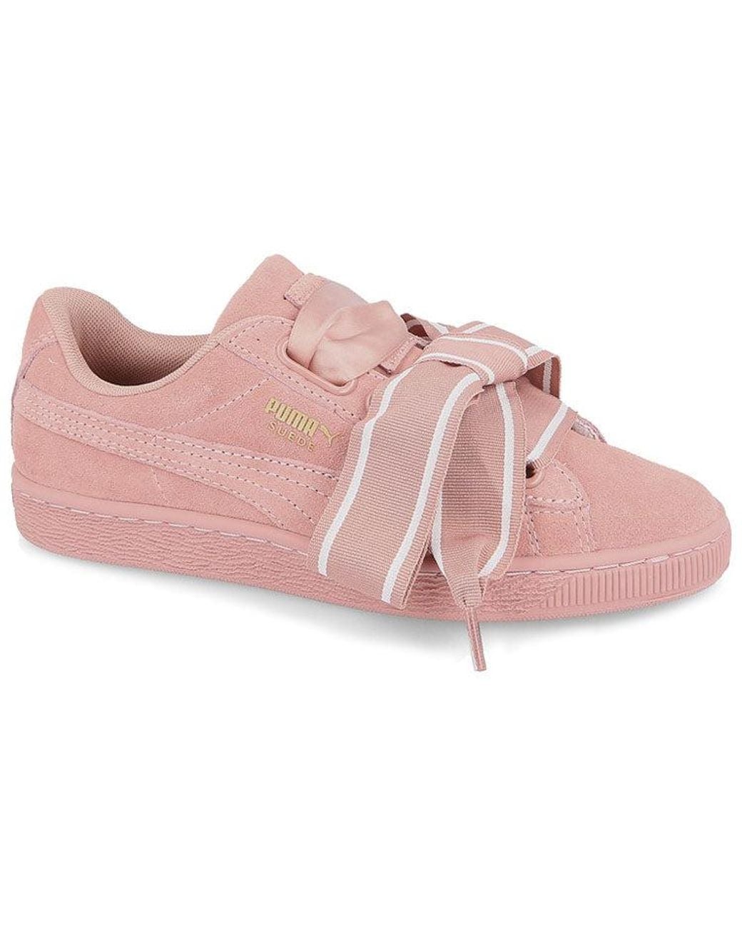 PUMA Pink (Wmns) Suede Heart Satin Ii Cameo