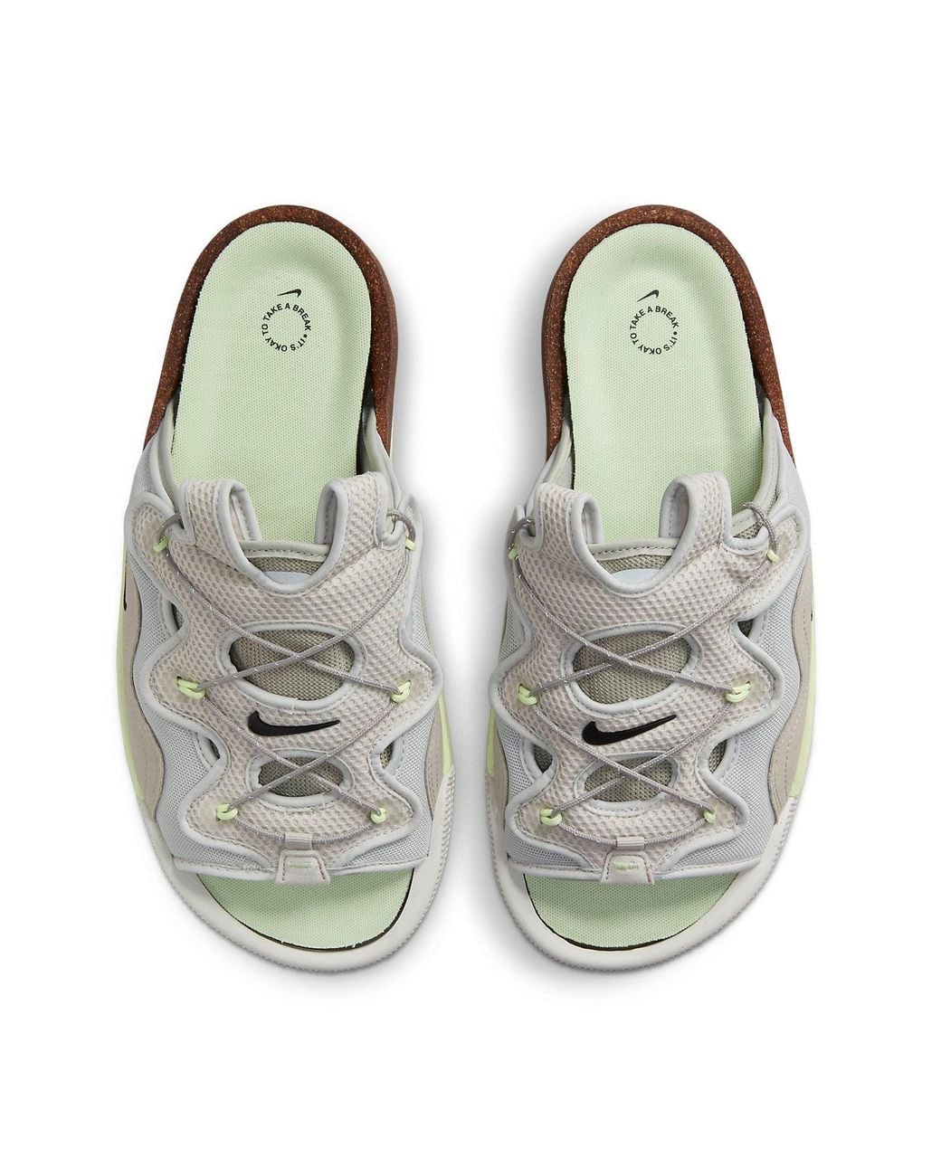 Nike White Offline 2.0 Slip-On 'Light Bone Volt' for men