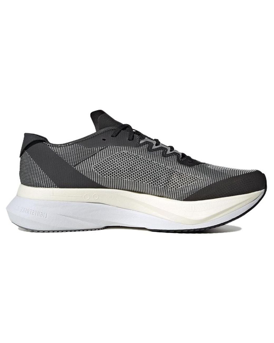 Adidas Black Adizero Boston 12 'Carbon' for men