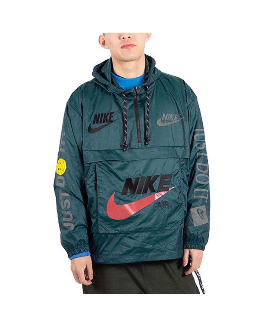 nike x cactus plant flea market anorak teal
