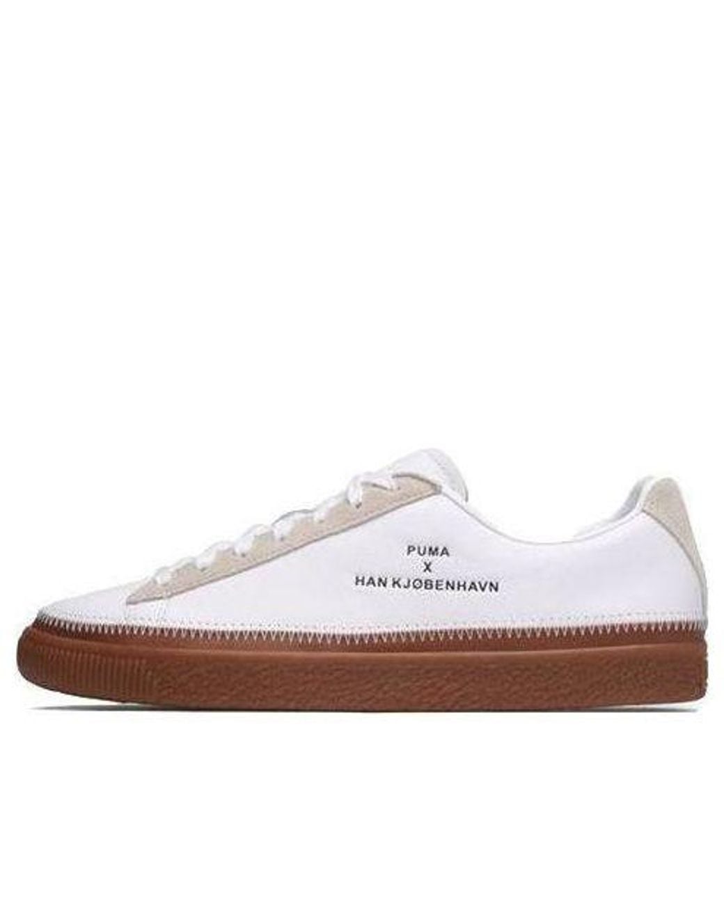 PUMA White X Han Kjobenhavn Clyde Stitched Gum' for men