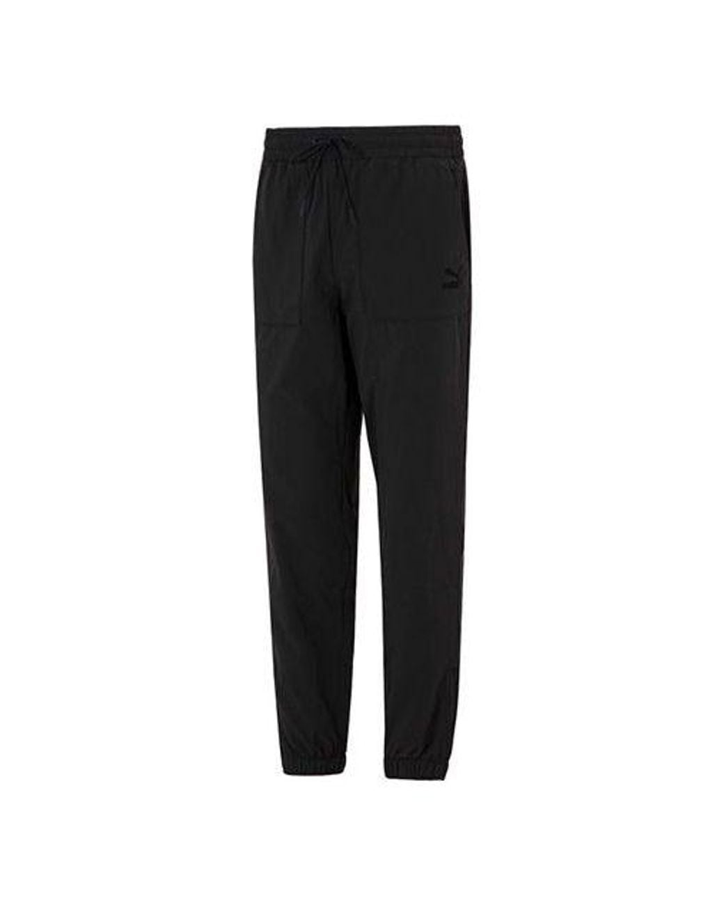 PUMA Black Essentials Logo Pants for men