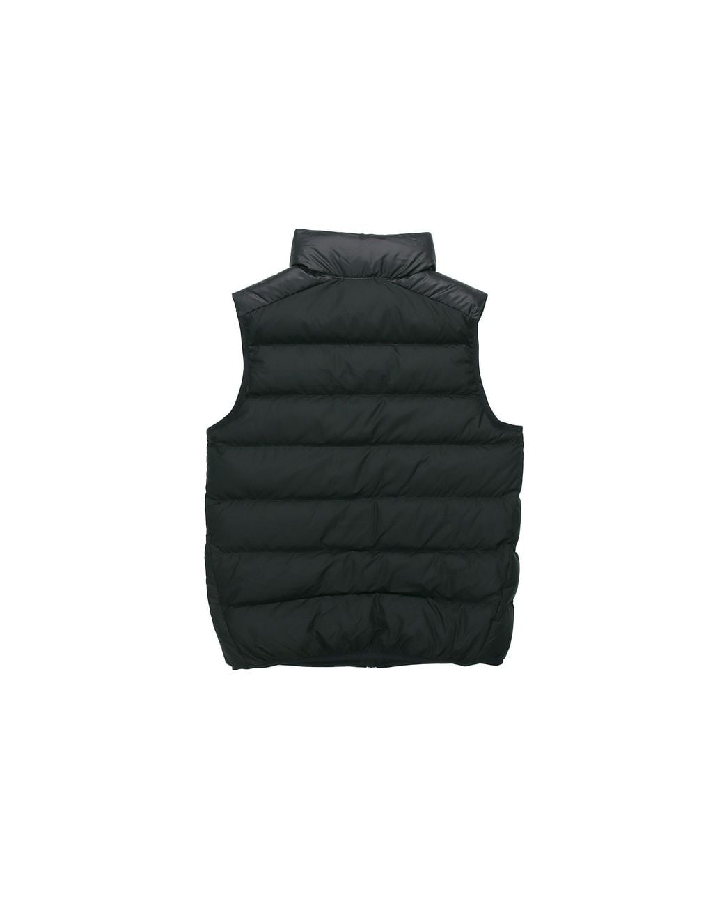 Nike Black Sportswear Windrunner Down Fill Sports Splicing Stand Collar Down Vest for men