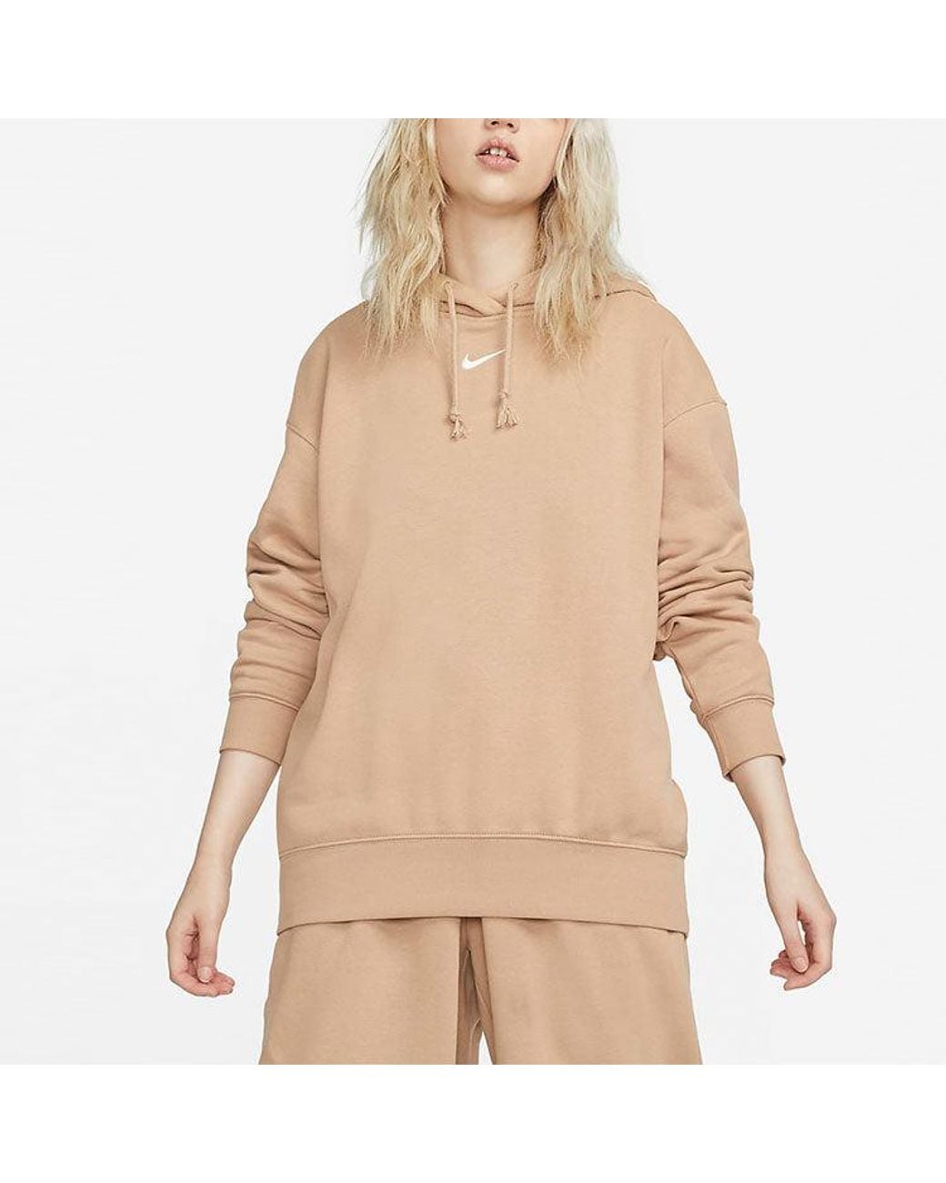 Nike Natural (Wmns) Athleisure Casual Sports Pullover Fleece Hoodie