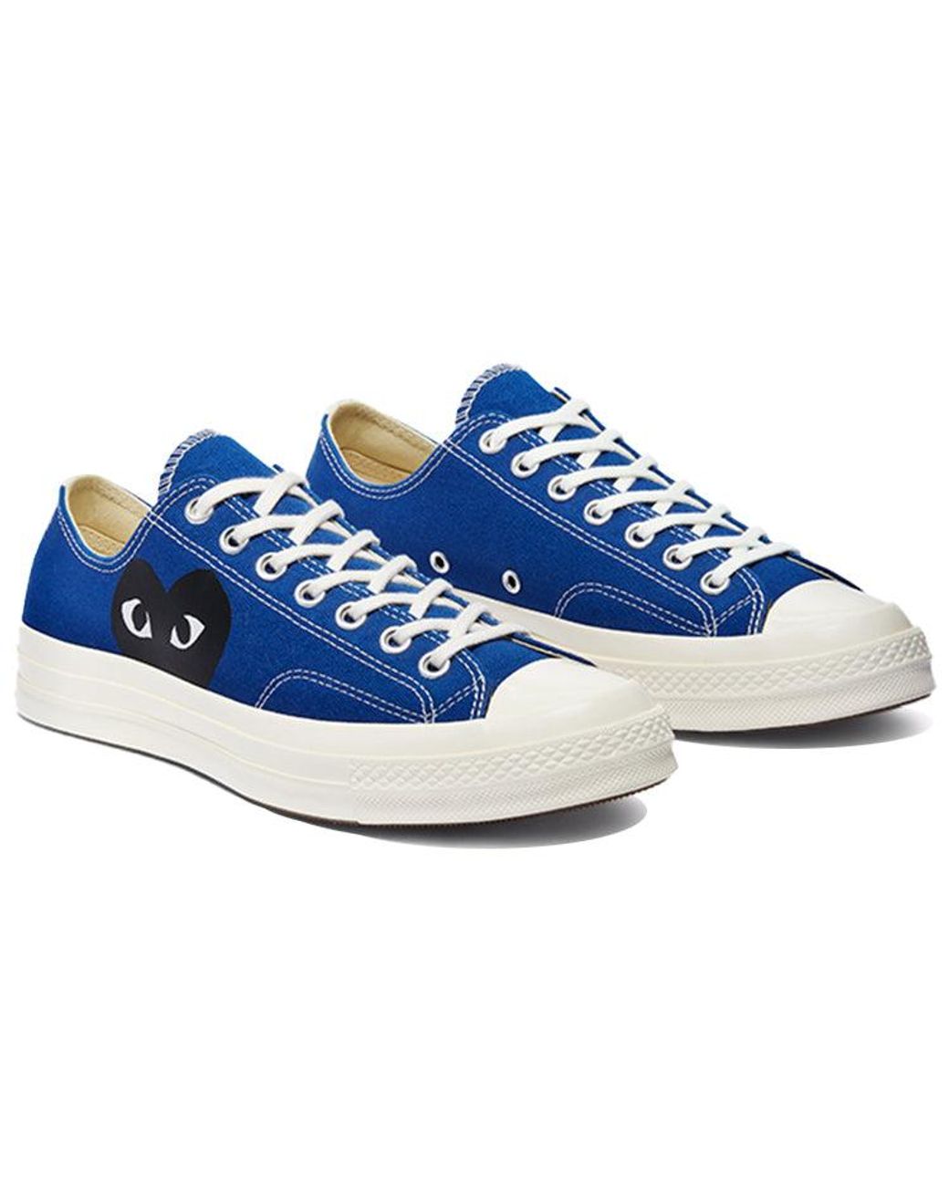 Converse Blue X Comme Des Garcons Play Chuck 70 Low Quartz' for men