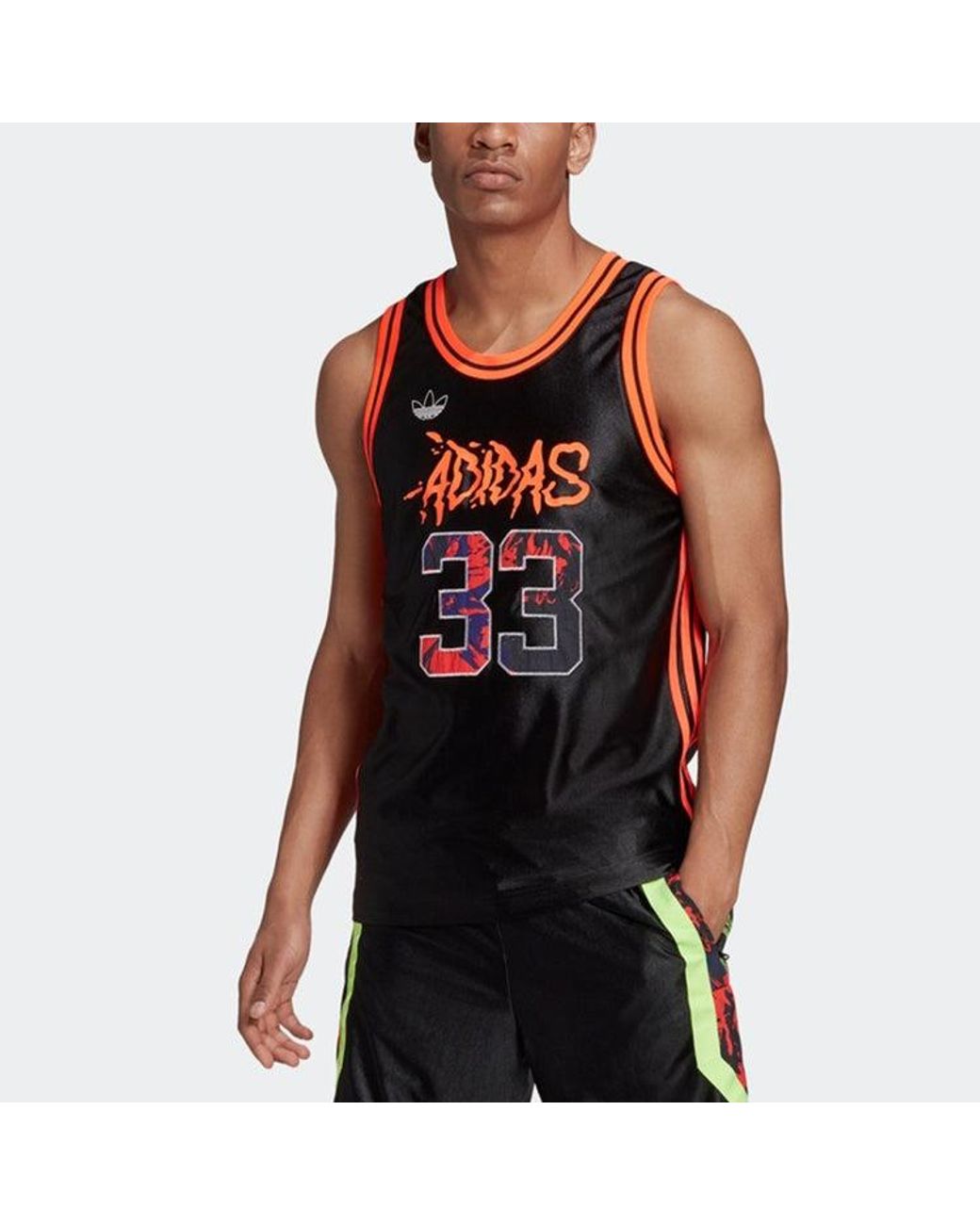 Adidas Black Originals Basketball Vest for men
