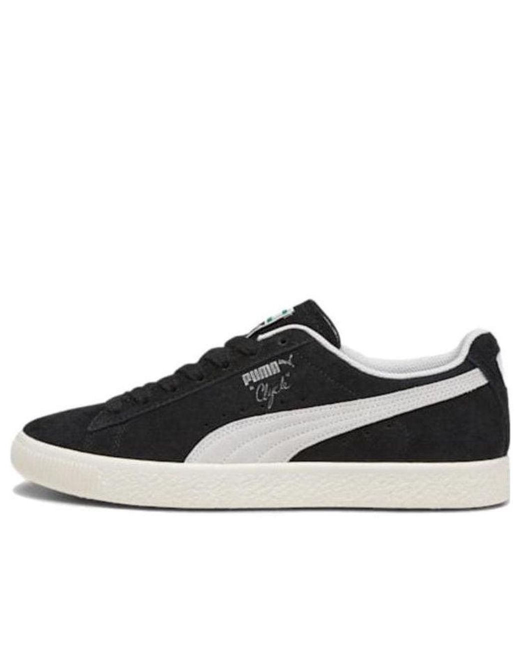 PUMA Black Clyde Hairy Suede Trainers for men