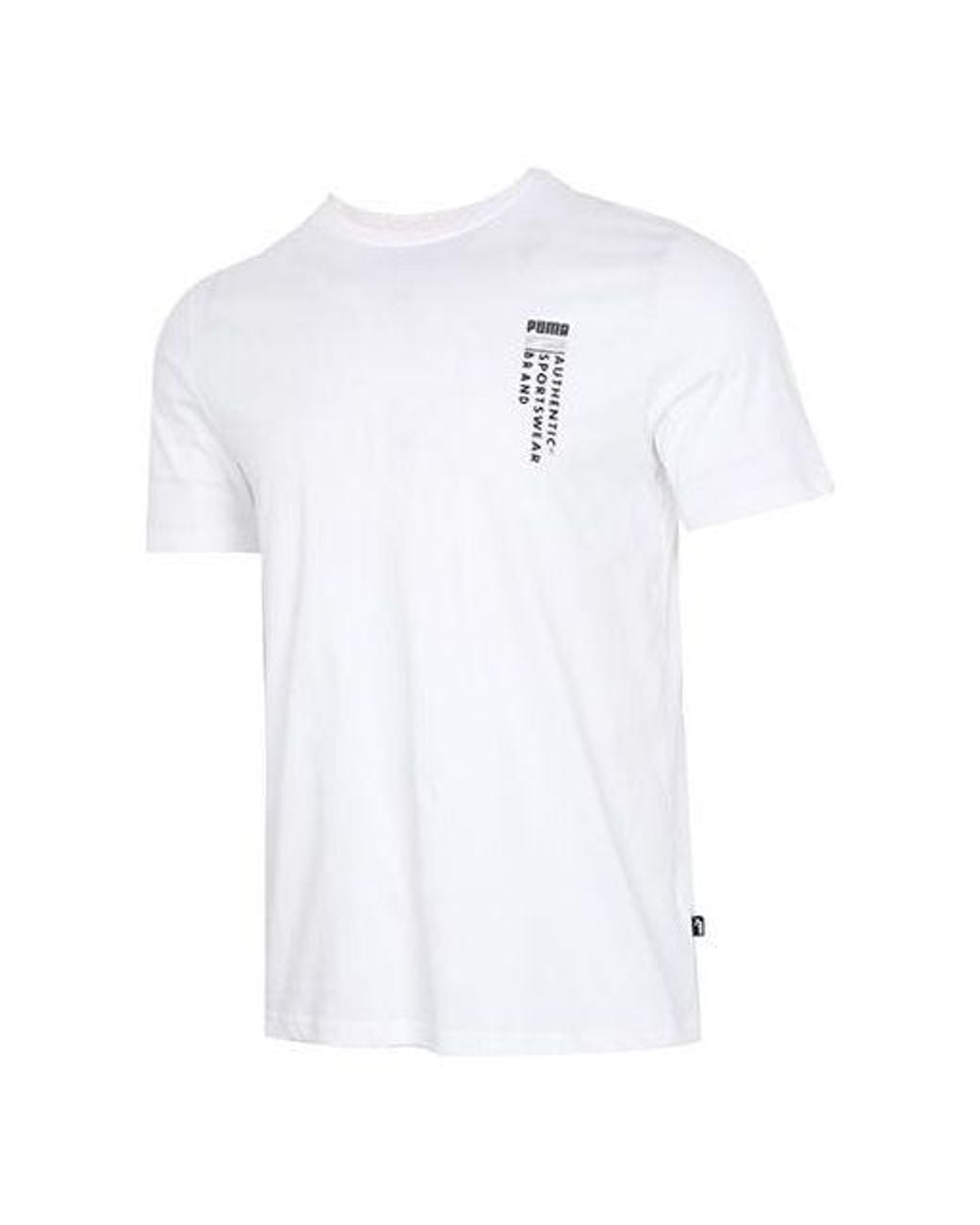 PUMA White Casual Graphic T-Shirts for men