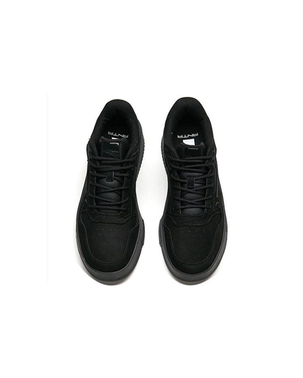 Anta Black Lifestyle Skate Shoes for men
