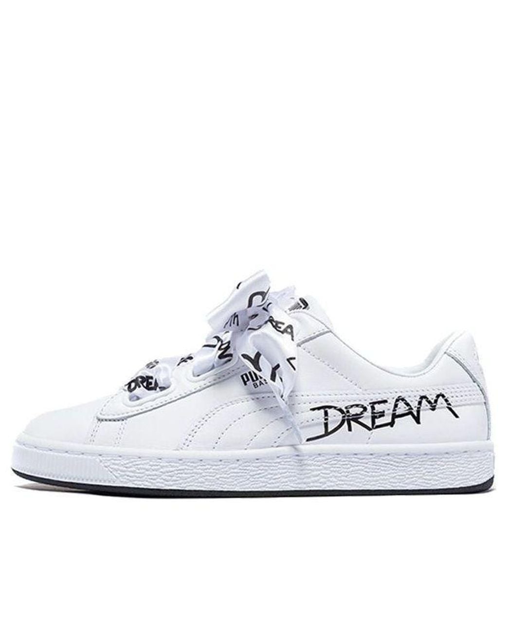 PUMA White (Wmns) Basket Heart 'Hndwrttn'