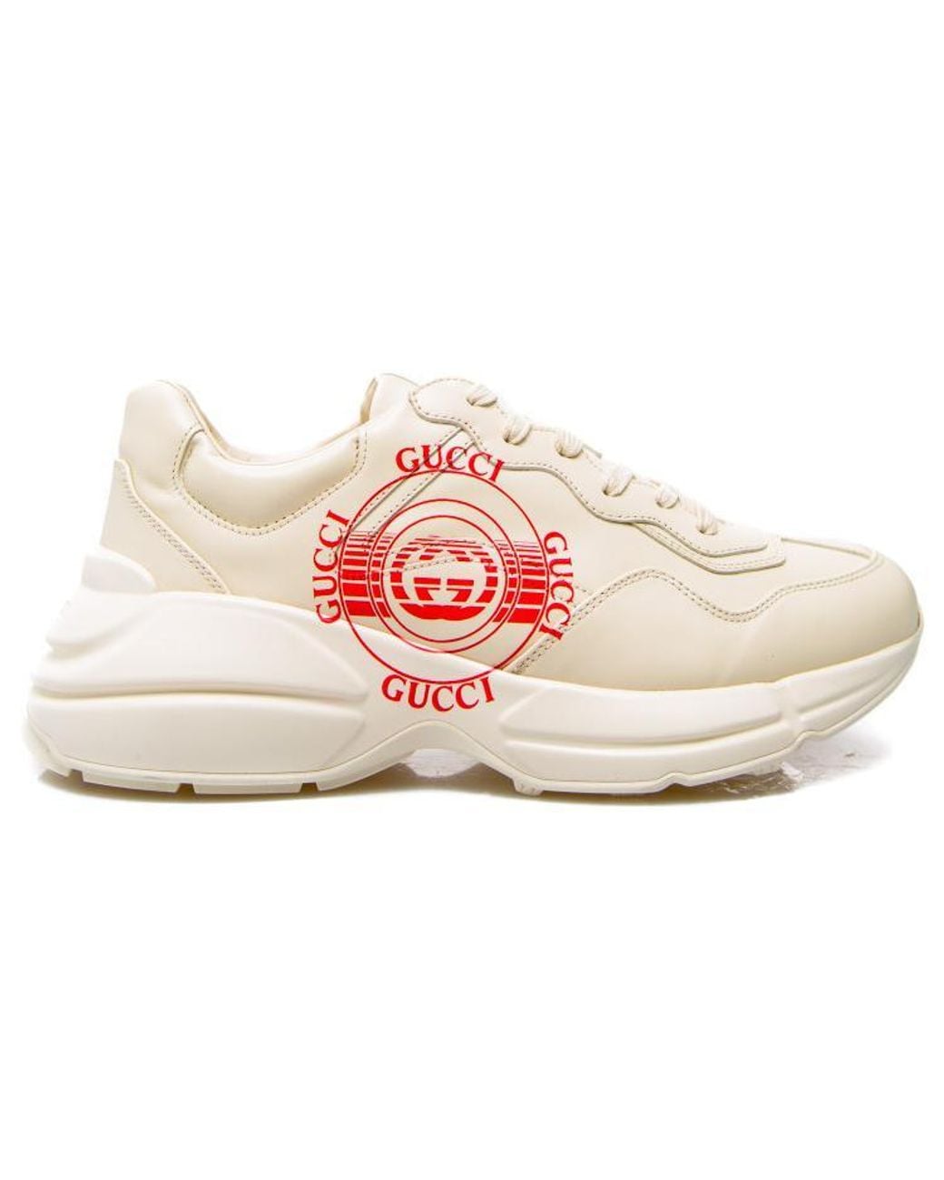 Gucci Pink Rhyton Low-Top Sneakers for men