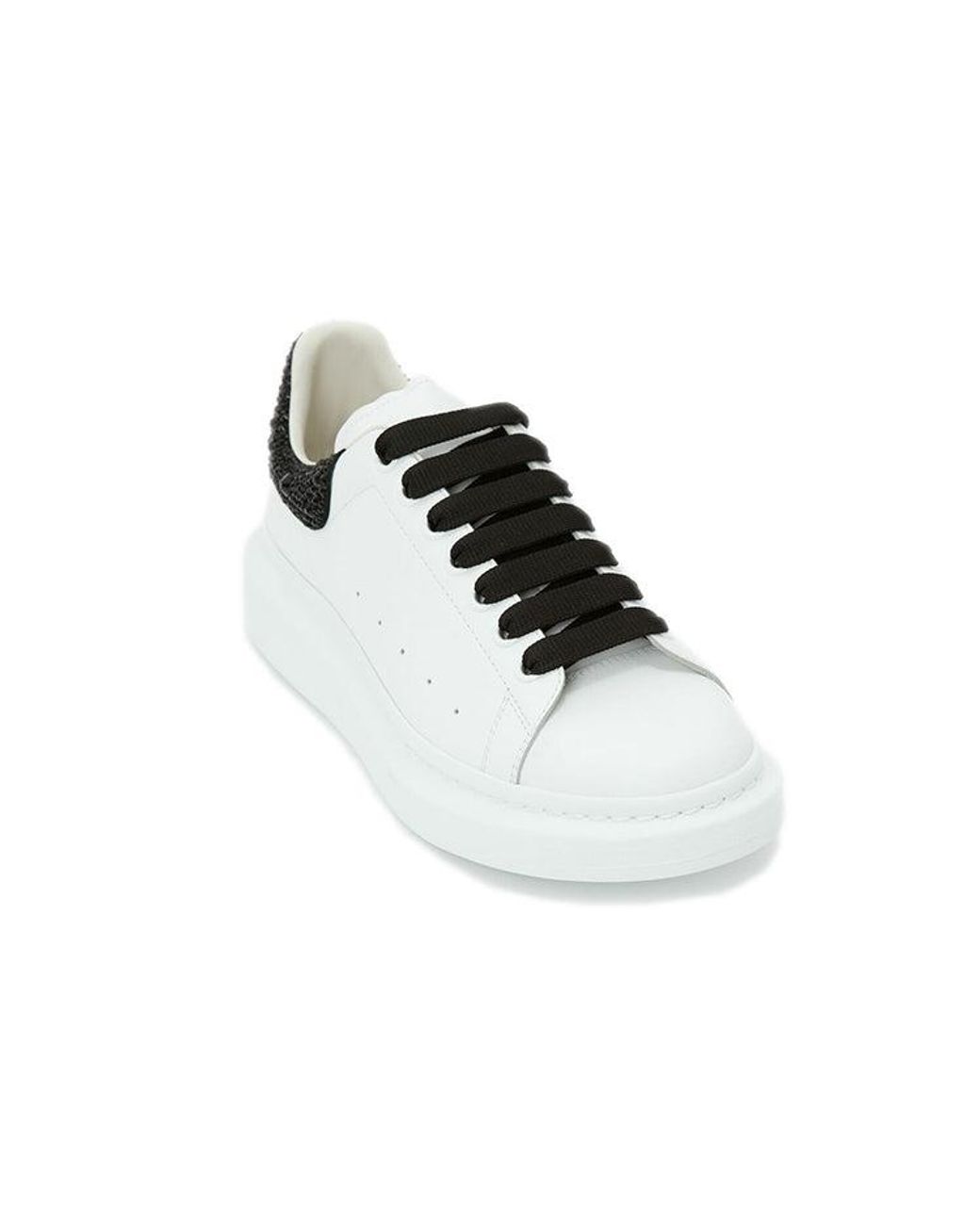 McQueen White Oversized Sneaker Jet Crystal' 662654Wia4U9581 for men