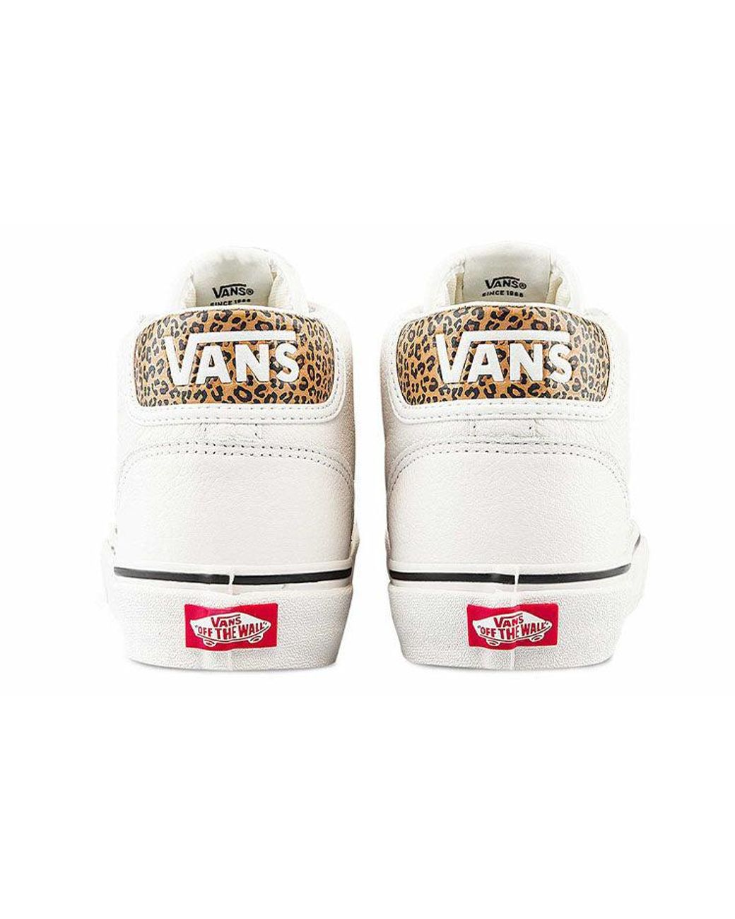 Vans White General Mid Skool Skate Shoes for men
