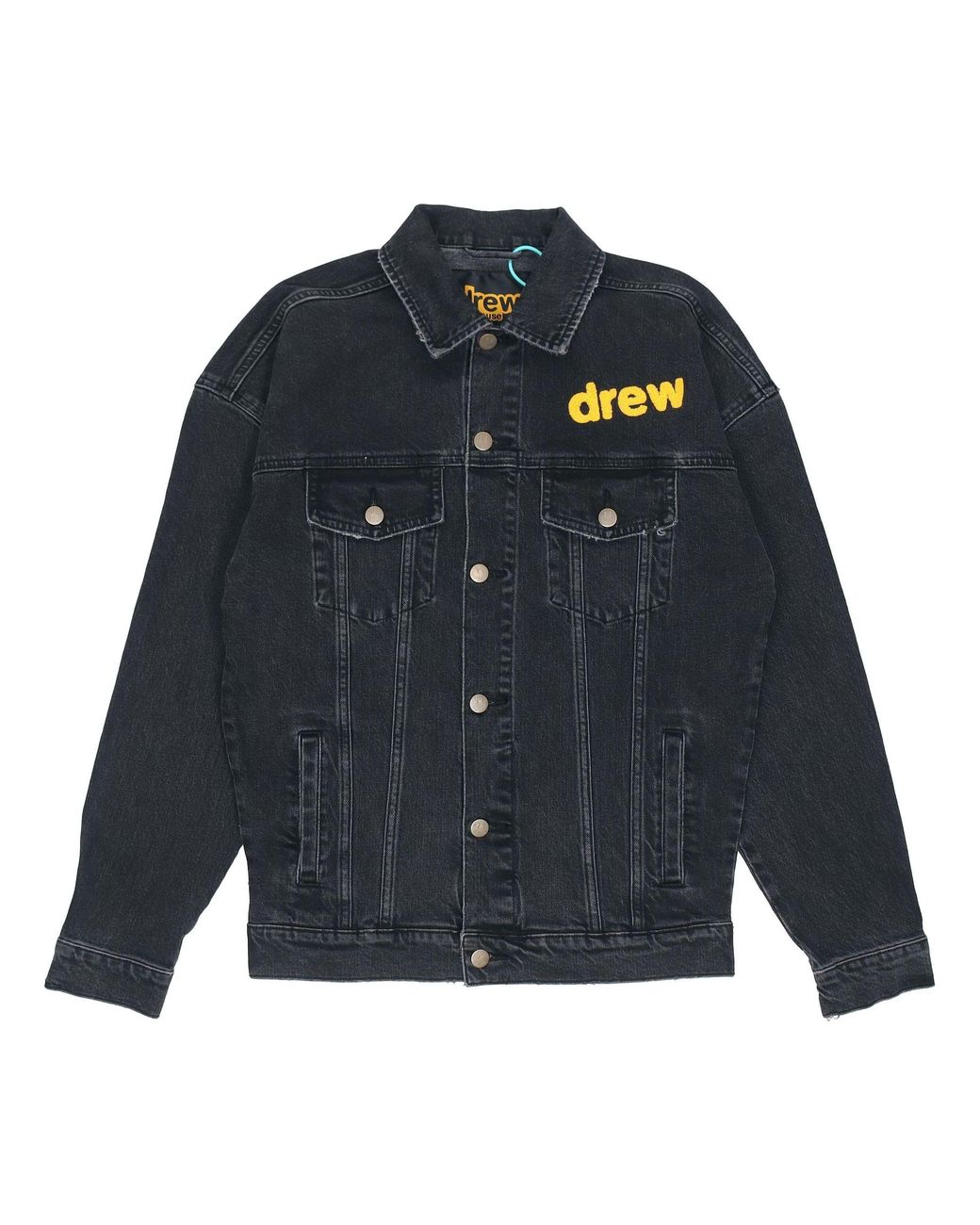 Drew House Blue Chenille Mascot Patch Trucker Jacket for men