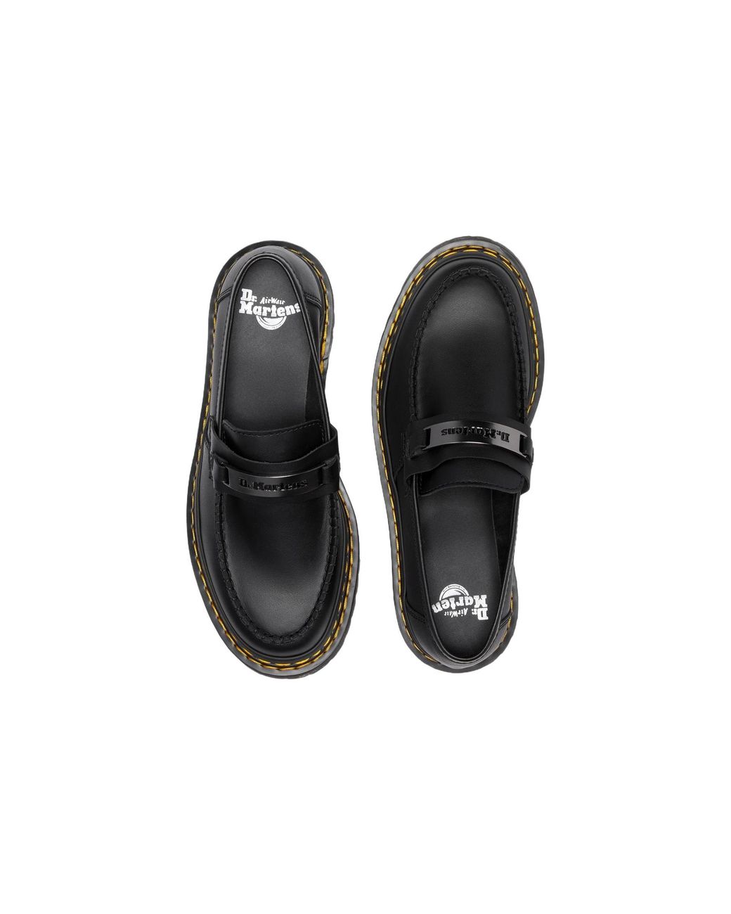 Dr. Martens Black Penton Bex Double Stitch Leather Loafers Poly Rip Stop + Element' for men